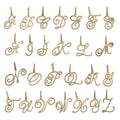 Gold-Tone Alphabet Letter Metal Charms with 26 Listed Options view 5
