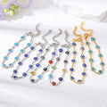 Gold and Silver Tone Evil Eye Link Chain Bracelets in Five Designs view 5