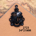 Black Symbol and Motif Pendant Charms in Eight Designs view 3