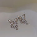 Silver Tone Crystal Butterfly Tassel Fashion Ear Cuffs view 4