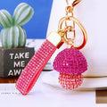 Full Crystal Mushroom Keychains in Fourteen Colors plus Assorted Option view 7