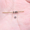 Tiny Flower Spacer Beads in Six Metal Color Finishes view 4