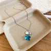 Silver Blue Necklace