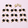 Round Sunglasses Enamel Alloy Charms in Seven Colors view 6