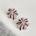 Firework Stud Earrings In Four Color Finishes Statement Jewelry view 7