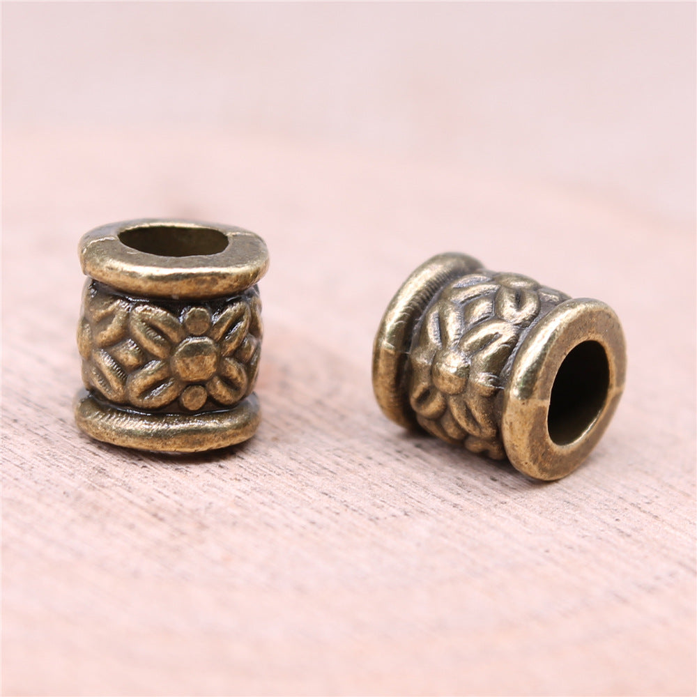 8x7mm 1.2g Multicolor Zinc Alloy Large Hole Spacer Beads for Bracelet Necklace DIY Jewelry Making
