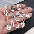 Antique Silver Musical Instrument Metal Charms with 26 Listed Options view 2