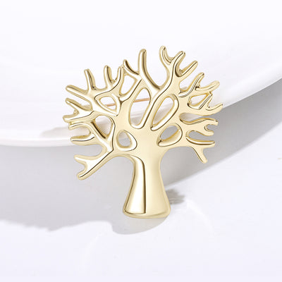Cutout Tree Brooch front view