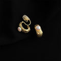 Gold Pearl Clip-On Earrings Assorted Decorative Styles view 7