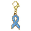 Enamel Awareness Ribbon Charm Gold Lobster Clasp Six Colors view 11