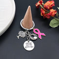 Antique Silver Tree of Life Wing Heart and Never Give Up Keychain view 4
