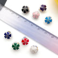 Antique Silver Bead and Flower Metal Charms with 9 Listed Options view 3