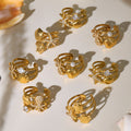 Starfish Octopus and Shell Layered Ring in Eight Styles view 2
