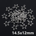 Small Star Charms in Four Distinct Open and Solid Shapes view 7
