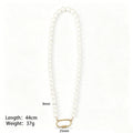 Pearl Look Bead Necklaces In Three Sizes With Heart Or Oval Clasps view 6