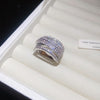 Crossed Pave Ring