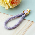 Braided Heart Wrist Loop Keychains in Eight Colors and Random Option view 11