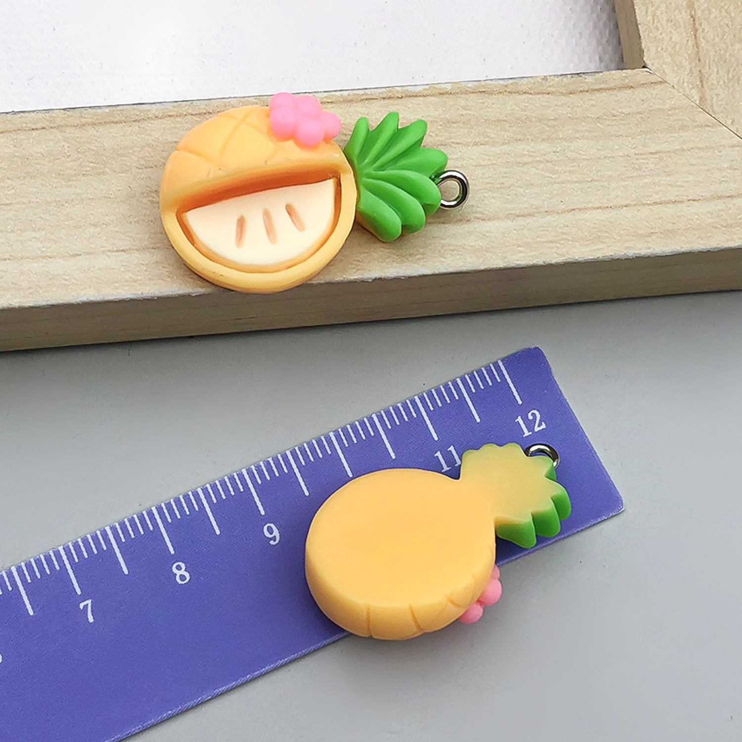 Acrylic Avocado Watermelon Lemon Banana Fruit Charm Pendant for DIY Bracelet Necklace