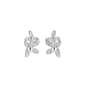 Pastel Floral Pearl-Look Stud Earrings in Four Designs view 5
