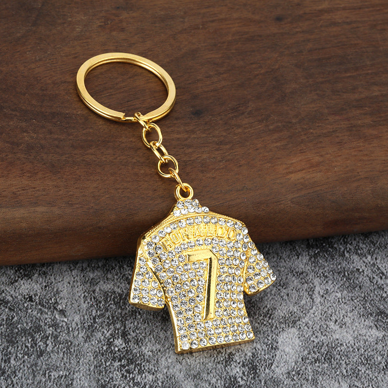 World Cup Jersey and Ball Alloy Keychain Gift Accessory