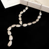 Silver Y Drop