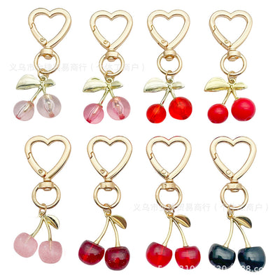 Image 1 showing a set of six different colored glass charms.