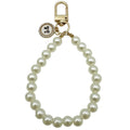 White Bead Wristlet Keychains With Butterfly And Rose Charms view 5