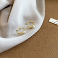 Gold Tone Pearl Ear Cuffs in Three Sculpted Designs view 8