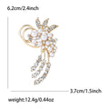 Pearl And Crystal Grape Cluster Brooch In Two Metal Tones view 6
