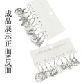 Western Horseshoe Hat Boot and Star Earring Set with Metal Charm Hardware view 4
