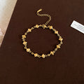 Gold Tone Charm Link Bracelets Hearts Shells Butterflies view 7