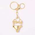 Rhinestone Bikini Keychain Gold Clasp Pink Purple Blue Red view 4