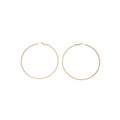Slim Silver Tone Hoop Earrings in Four Sizes Fashion Earrings view 5