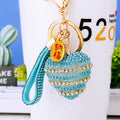 Bubble Crystal Heart Keychains in Six Colors plus Assorted Option view 4