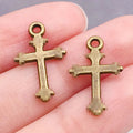 Gold-Tone Cross Metal Charms with 26 Listed Options view 9