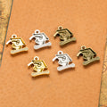 Graduation Cap And Diploma Charm Metal Jewelry Making Component In 3 Finishes view 2