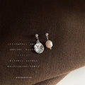 Freshwater Pearl Stud Collection Asymmetric Rose Styles view 4
