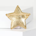 White Blue Red Enamel Star Brooch Gold Rim Five Point view 3