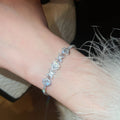 Rhombus Flower Crystal Tennis Bracelets Four Styles view 6