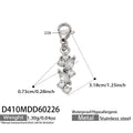 Crystal Leaf Cluster Earrings and Clasp Pendants in Gold and Silver Tone view 7