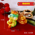 Cute Resin Fortune Dragon Keychains in Eight Poses plus Assorted Style view 10