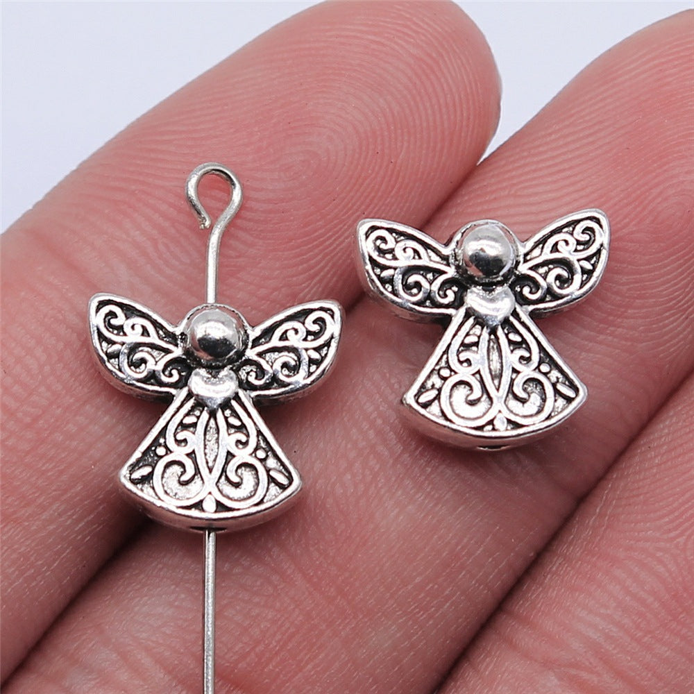 13x12mm 2.2g Multicolor Zinc Alloy Angel Loose Metal Beads for Bracelet Necklace Jewelry Making