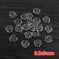Silver Tone Moon Heart and Lock Charms in Seven Designs view 8