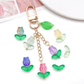 Ten-Style Tulip Flower and Leaf Glass Bead Collection view 4