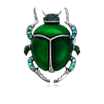 Beetle Two Designs Metal Brooch Pin for Jackets and Lapels