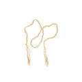 Layered Open Link Chain Tassel Necklace Decorative Jewelry view 5