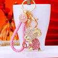 Gem Holding Sheep Keychains With Six Pictured Color and Strap Options view 2