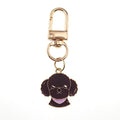 Gold Tone Cartoon Dog Head Clip Keychains in Seven Breeds view 8
