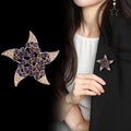 Gold Tone Five Point Star Metal Brooch Pin for Jackets and Lapels view 3