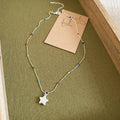 Colorful Bead Star and Pearl Pendant Necklaces Two Styles view 6